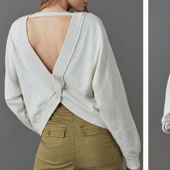Pilcro and the Letterpress Tops - Anthropologie Pilcro Ryanne open back sweatshirt